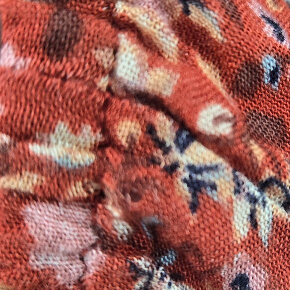 Torrid Red Floral Open Viscose Open Ruana Kimono Boho Cardigan Size 1x/2x - Picture 14 of 15